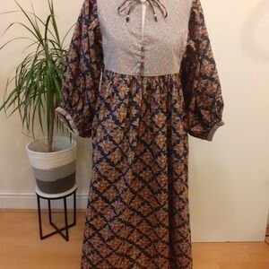 Floral Long Sleeve Maxi Dress